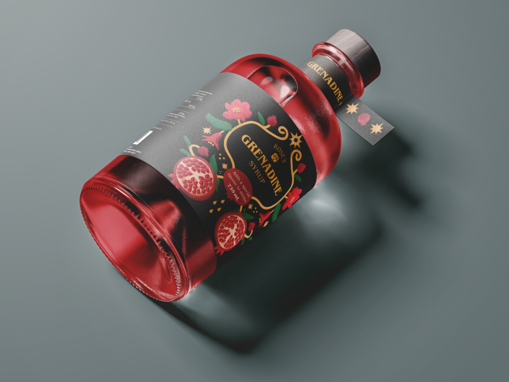 grenadine laying rgb flat